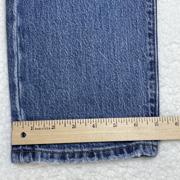 Levis 501 Jeans Womens 29x32 Blue Original Fit Button Fly Straight Leg High Rise - Picture 9 of 13